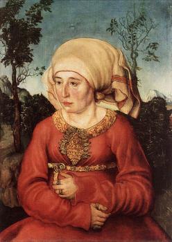 盧卡斯 伊爾 韋基奧 尅拉納赫 Portrait of Frau Reuss 盧卡斯 伊爾 韋基奧 尅拉納赫 Portrait of Frau Reuss